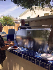 Danny did an amazing job making the burgers and hot dogs