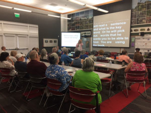 Heather sharing her convention session.