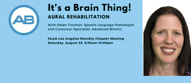 August 25 Meeting: Aural Rehabilitation