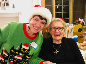 Happy Alicia with our host - Amazing Grace!