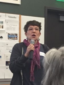 Alicia telling one of many stories about Grace.