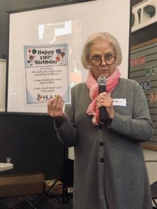 Nanci sharing a poem celebrating Grace from HLAA National!