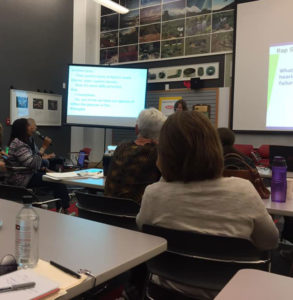 Sharing our stories during the rap session.