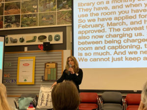 Jen sharing some chapter news