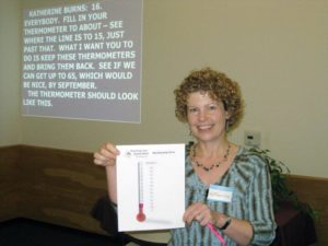 Presenting during a meeting back at the Hear Center.