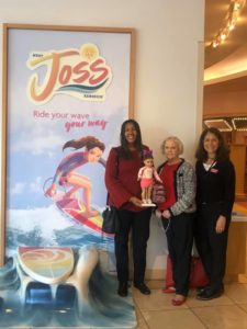 Wendi and Nanci getting up and close with Joss