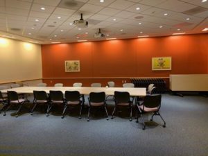 Side view of the meeting room.
