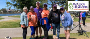 Group celebrating Walk4Hearing