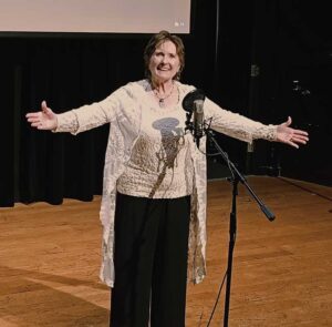 Sandy Blake performing "Anyone Can Whistle".