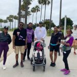 Group posing during the walk