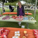 Chapter member Linda Munsey volunteering at the food tables