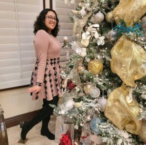 Fabiola celebrating the holidays