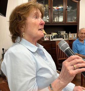 Sandy Blake sharing her story