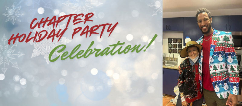 HLAA Los Angeles holiday party banner