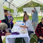 A view of the registration table during Walk4Hearing